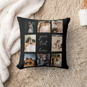 Cojín Decorativo Colaje de Fotos Personalizadas Familia Imagen Pers