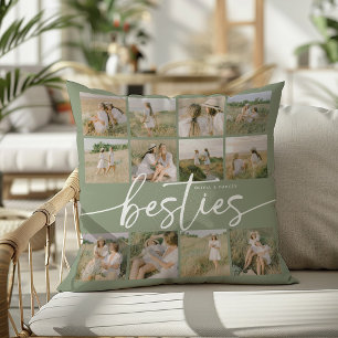 Cojín Decorativo Colaje de Fotos Personalizadas Mejores Amigas de G