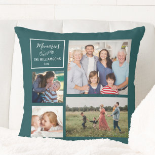 Cojín Decorativo Colaje de fotos personalizado 4 Moderno Familia Pe
