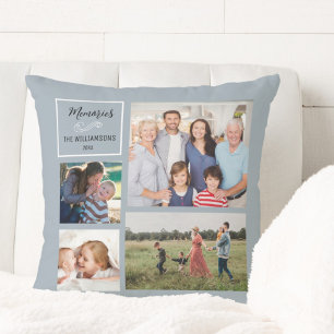 Cojín Decorativo Colaje de fotos personalizado 4 Moderno Familia Pe