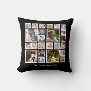 Cojín Decorativo Colaje de Fotos Único Personalizado DIY Personaliz