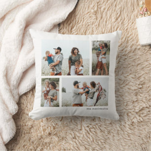 Cojín Decorativo Colaje simple de 4 fotos