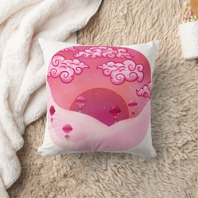 Cojín Decorativo Colas y nubes de bonito (Manta)