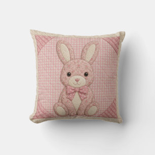 Cojín Decorativo Colcha de conejito rosa