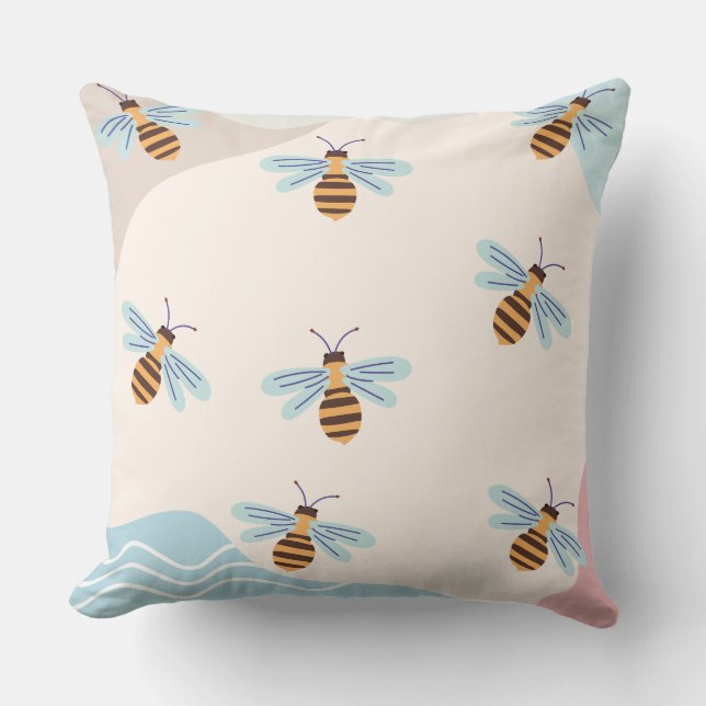 Cojín Decorativo colchón de abeja (Anverso)