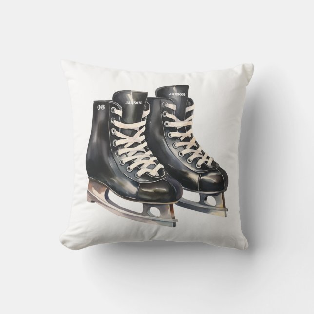 Cojín Decorativo Colchón de hockey personalizado con nombre y númer (Anverso)