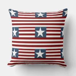 Cojín Decorativo Colchón de lanzamiento - Estrellas y rayas