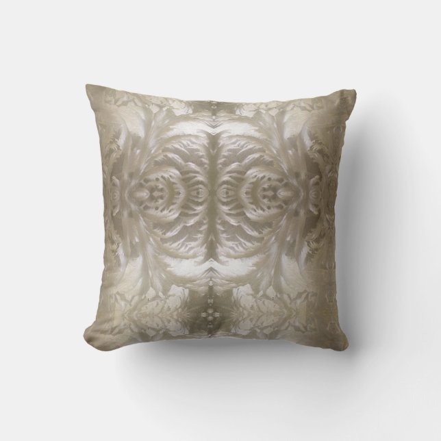 Cojín Decorativo Colchón de patrón de hielo (Anverso)