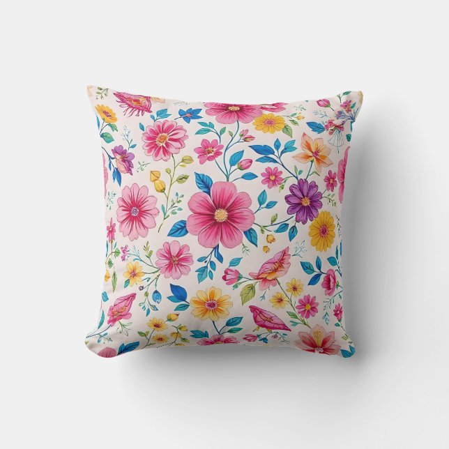 Cojín Decorativo Colchón floral (Anverso)