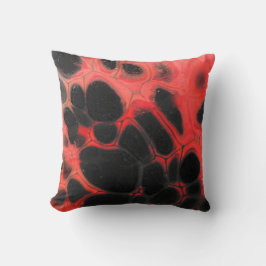 Cojín Decorativo Colchón volcánico rojo y negro