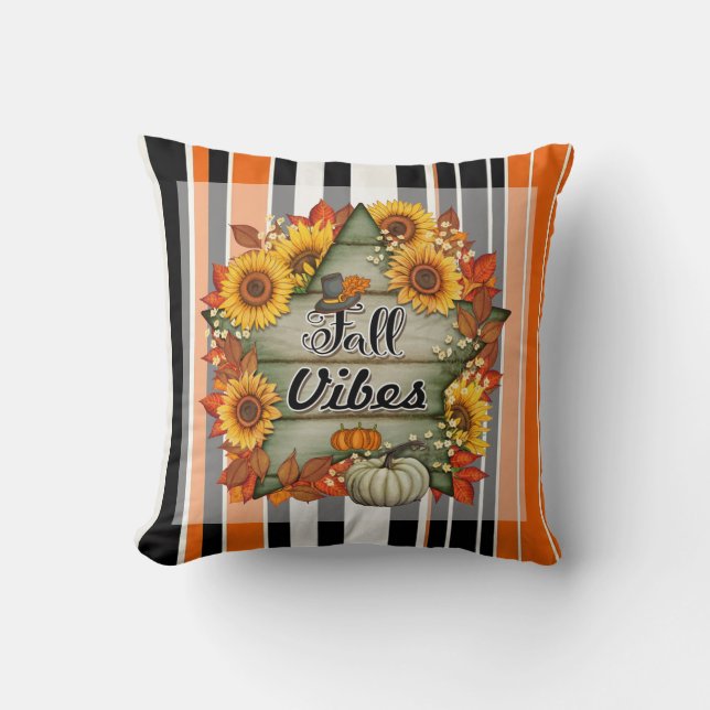 Cojín Decorativo Colección de acción de gracias de moda de otoño (Anverso)