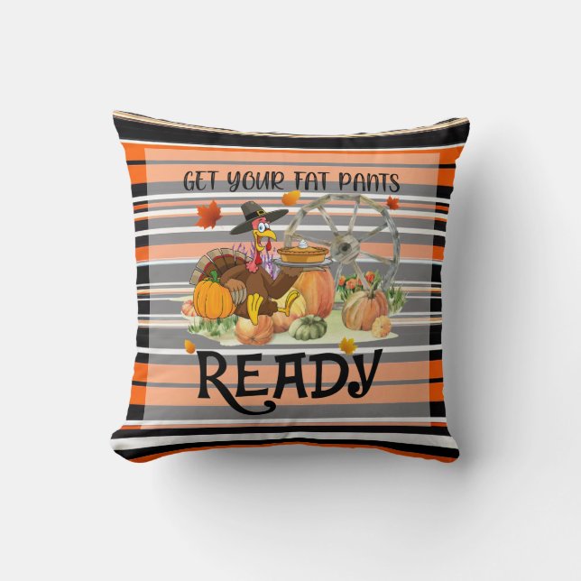 Cojín Decorativo Colección de Acción de Gracias Moderna de otoño (Anverso)