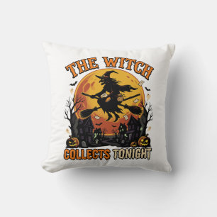 Cojín Decorativo Colección de Brujas de Halloween Humor