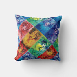 Cojín Decorativo COLECCIÓN DE COLONOS / Caras de la mascarada venec