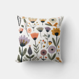 Cojín Decorativo Colección de flores vectoriales