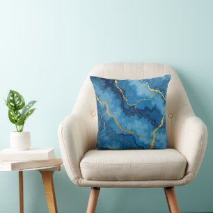 Cojín Decorativo Colección de mármol azul de Azure