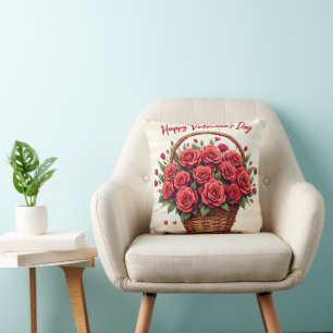 Cojín Decorativo Colección de Moda de Lujo Floral Hermoso Amor