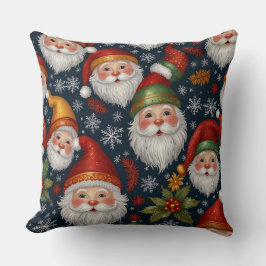 Cojín Decorativo Colección de Navidades Vintage de Santa Claus