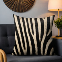 Colección de piel de cebra Cushion de lanzamiento