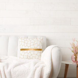 Cojín Decorativo Colección elegante de vidrio blanco de oro moderno