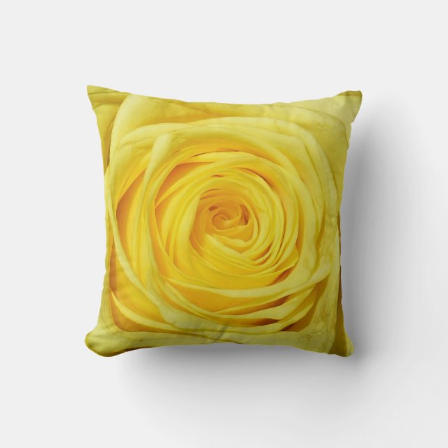 Cojín Decorativo Colección elegante del rosa amarillo (Anverso)