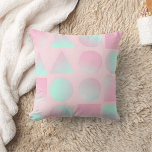 Cojín Decorativo Colección Moderna Abstracta Rosa Mint Blush