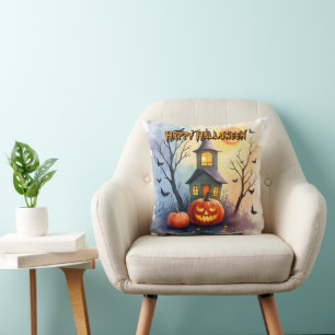 Cojín Decorativo Colección moderna de Halloween linda y espeluznant