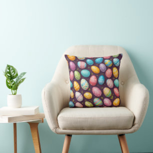 Cojín Decorativo Colección moderna de huevos de Pascua