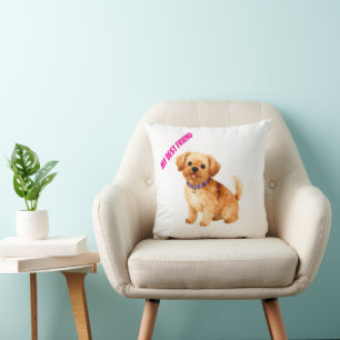 Cojín Decorativo Colección Personalizada de Aseo de Perro de Lujo c