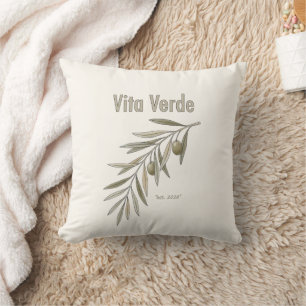 Cojín Decorativo Colección Vita Verde Beige