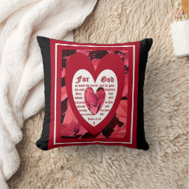 Cojín Decorativo Coleus Close-up con John 3:16