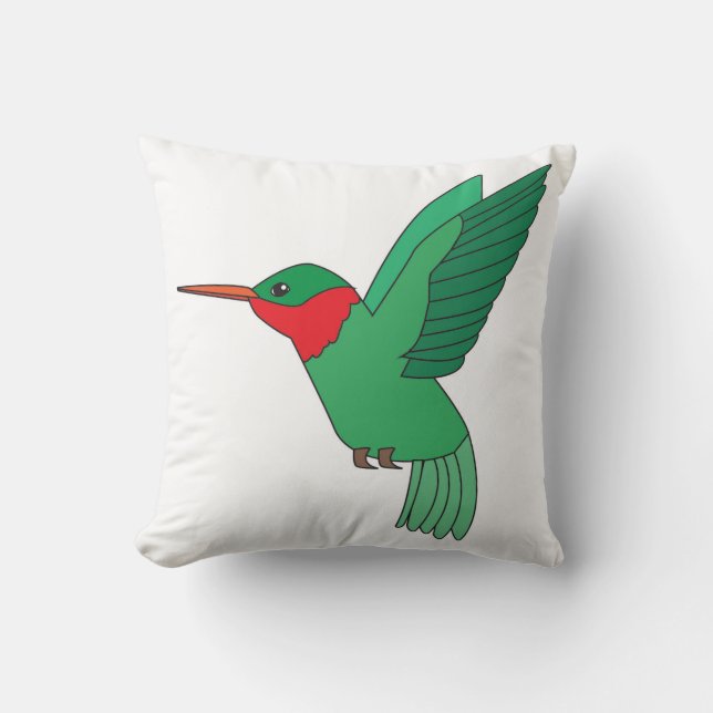 Cojín Decorativo Colibrí (Anverso)