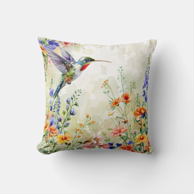 Cojín Decorativo Colibrí (Anverso)