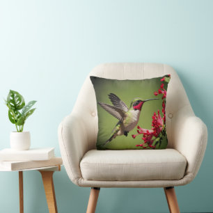Cojín Decorativo Colibrí Colorido