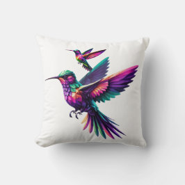 Cojín Decorativo Colibrí prisma multicolor