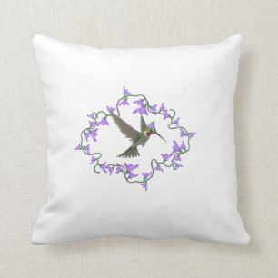 Cojín Decorativo Colibrí Throated de rubíes