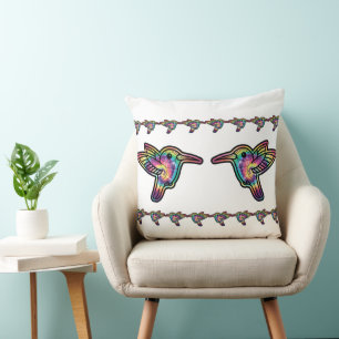 Cojín Decorativo Colibrí Tie Dye