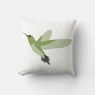 Cojín Decorativo Colibrí Verde Hermoso
