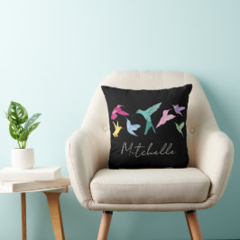 Cojín Decorativo Colibríes Impresos