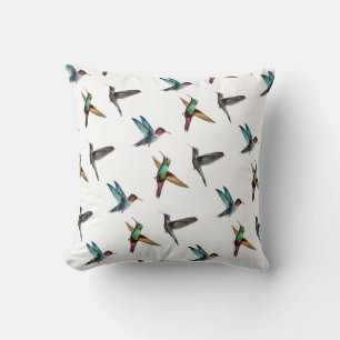Cojín Decorativo Colibríes multicolores lindos