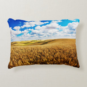 Cojín Decorativo Colinas rocosas de trigo maduro