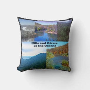Cojín Decorativo Colinas y ríos de los Ozarks