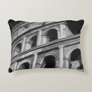 Cojín Decorativo Coliseo romano con dibujos arquitectónicos