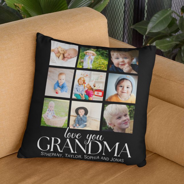 Cojín Decorativo Collage 9 Photos for Grandma Love you (Subido por el creador)