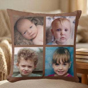 Cojín Decorativo Collage añade tus propias fotos personalizadas mar