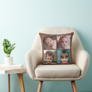 Cojín Decorativo Collage añade tus propias fotos personalizados mar