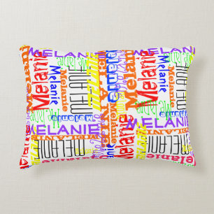 Cojín Decorativo Collage conocido de encargo personalizado colorido