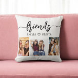 Cojín Decorativo Collage de amigos 3 de fotografía<br><div class="desc">Celebra tu amistad con el Cojín decorativo del Collage de amistad fotográfica Amigos 3. Esta almohada personalizada presenta un bonito collage de tres preciadas fotos, que capturan momentos especiales con tus amigos. Diseñado con materiales de alta calidad, añade un toque elegante y sentimental a cualquier espacio. Perfecto para cumpleaños, vacaciones...</div>