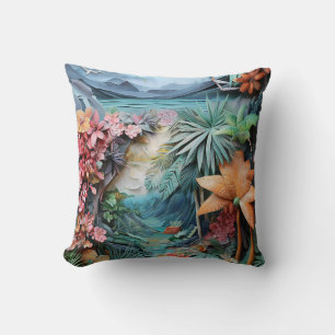 Cojín Decorativo Collage de estilo £ tropical