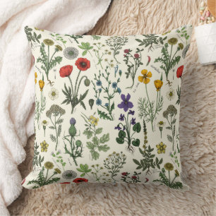 Cojín Decorativo Collage de flores silvestres